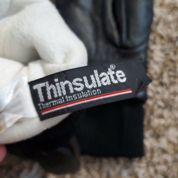 Thinsulate leather gloves - Picture 3 of 5